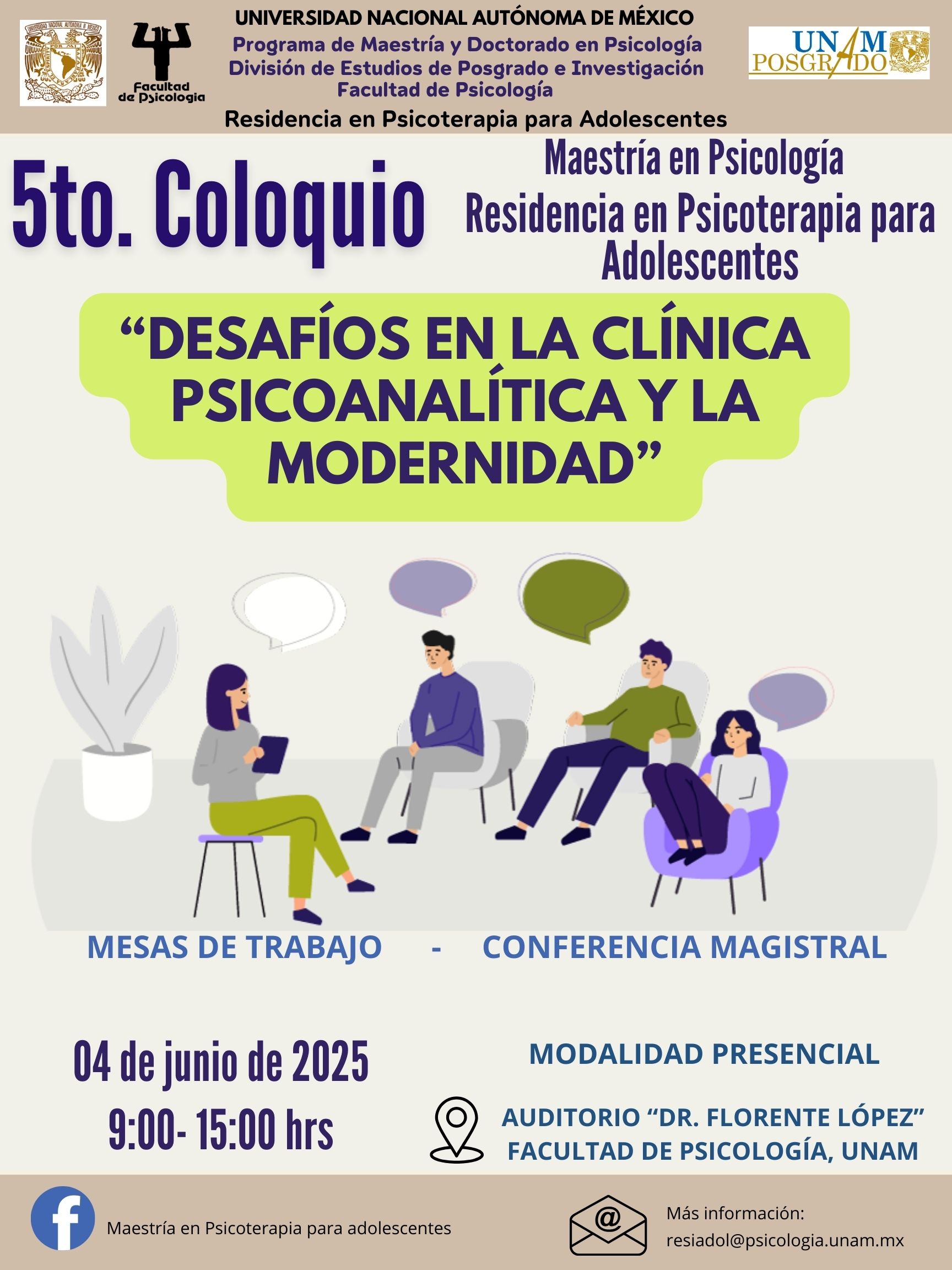 "DESAFÍOS EN LA CLÍNICA PSICOANALÍTICA Y LA MODERNIDAD"